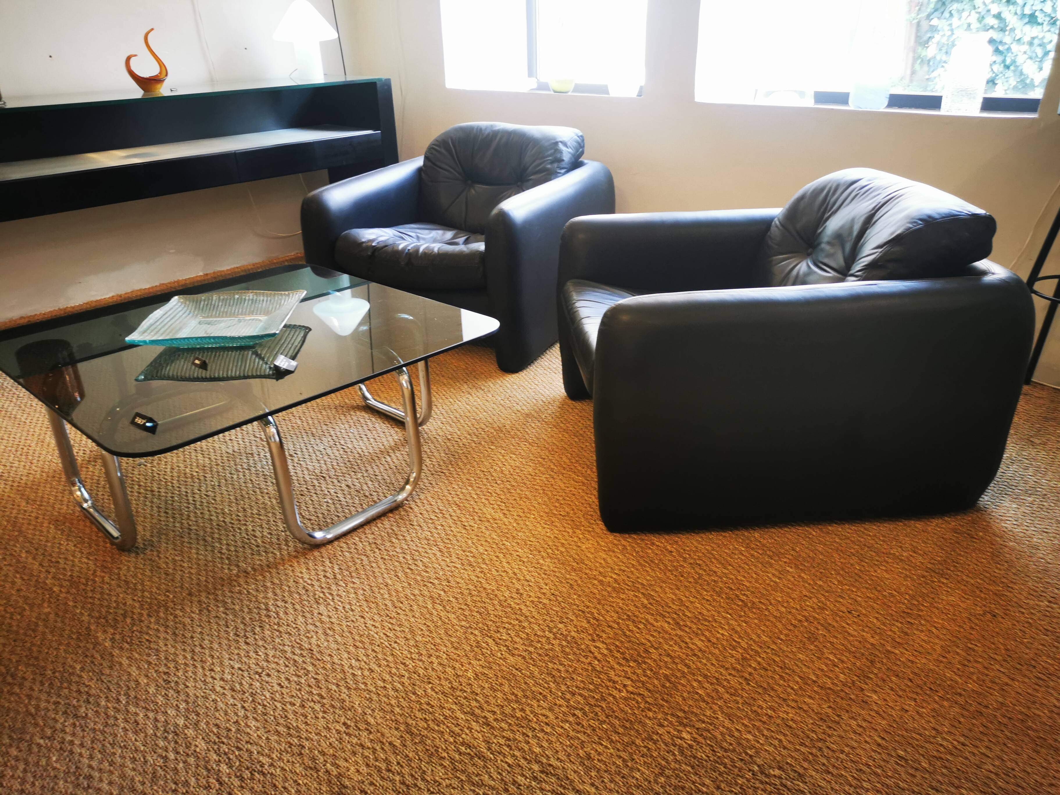 Italian design coffee table, Bauhaus style, 70s