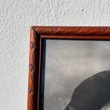 Indian portrait print wooden frame