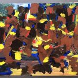 Tableau peinture abstraite XXe