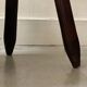 Brutalist wooden farm stool