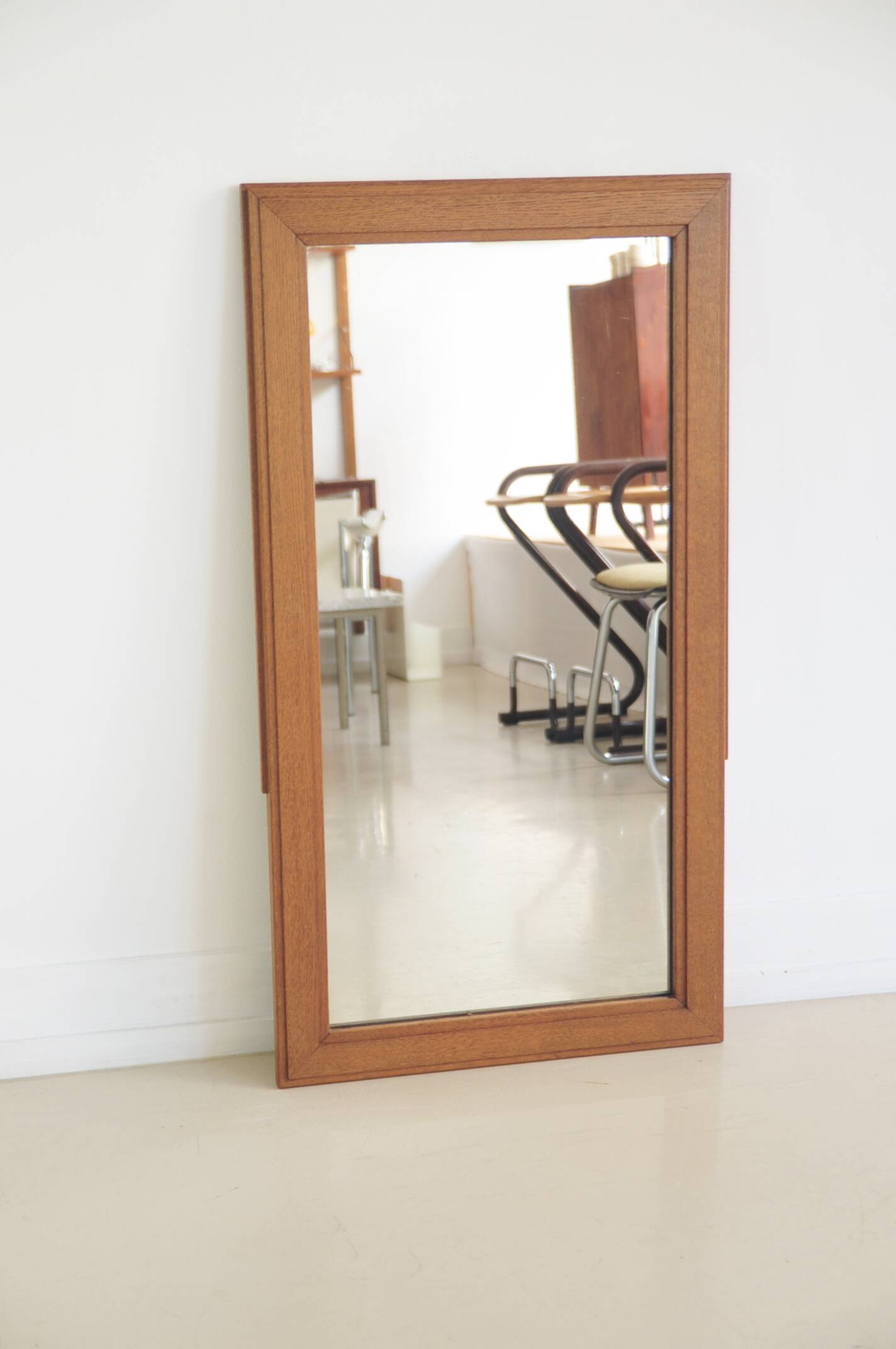 Oak Art Deco mirror