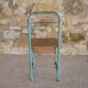 Metal and wood boarding bedside chair