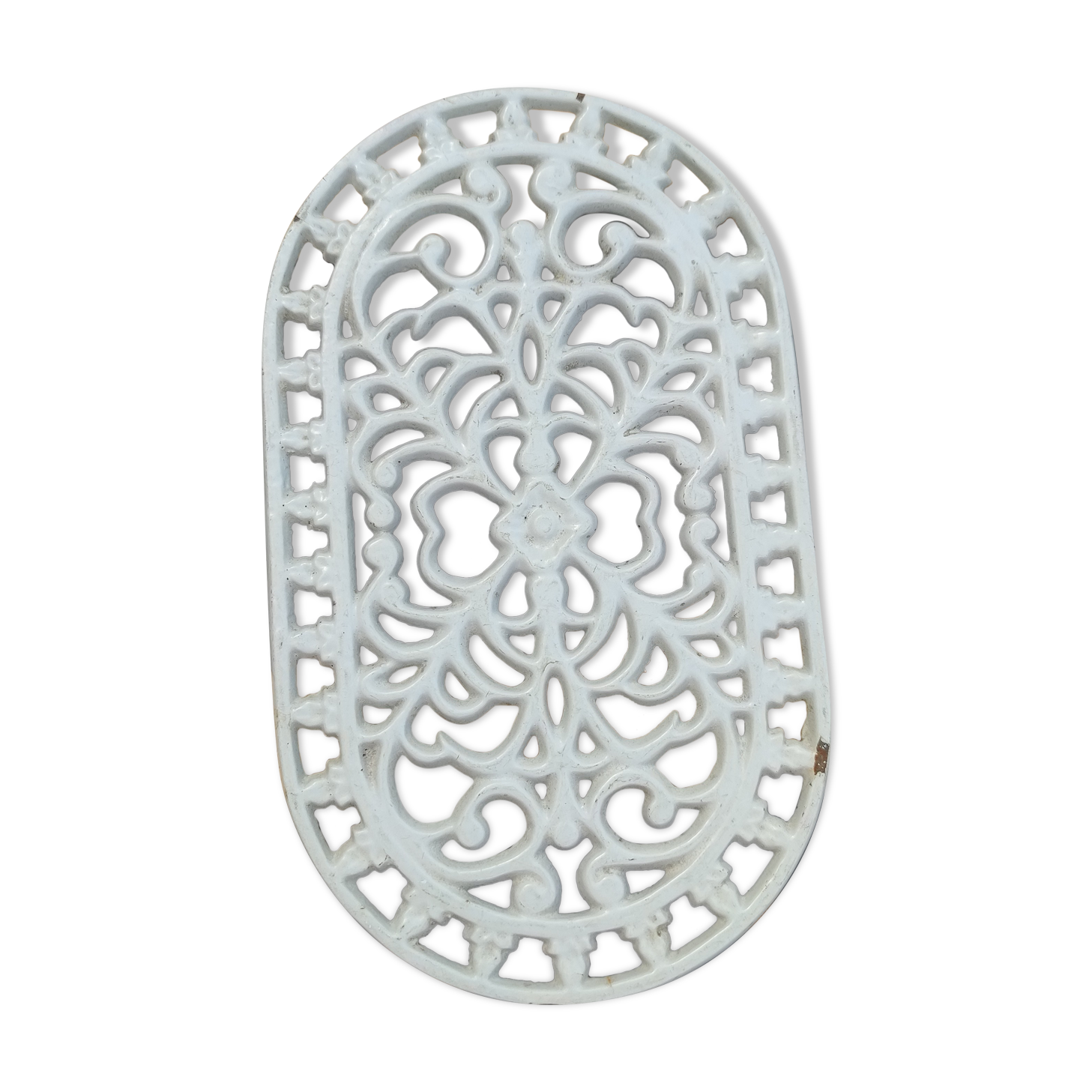 Vintage cast iron underside