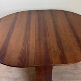 Large oval Gateleg folding table with two leaves in Rio rosewood