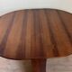 Large oval Gateleg folding table with two leaves in Rio rosewood