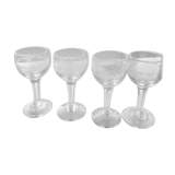 Chiseled liquor glasses