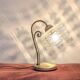 Lampe vintage en Laiton et Cristal taillé