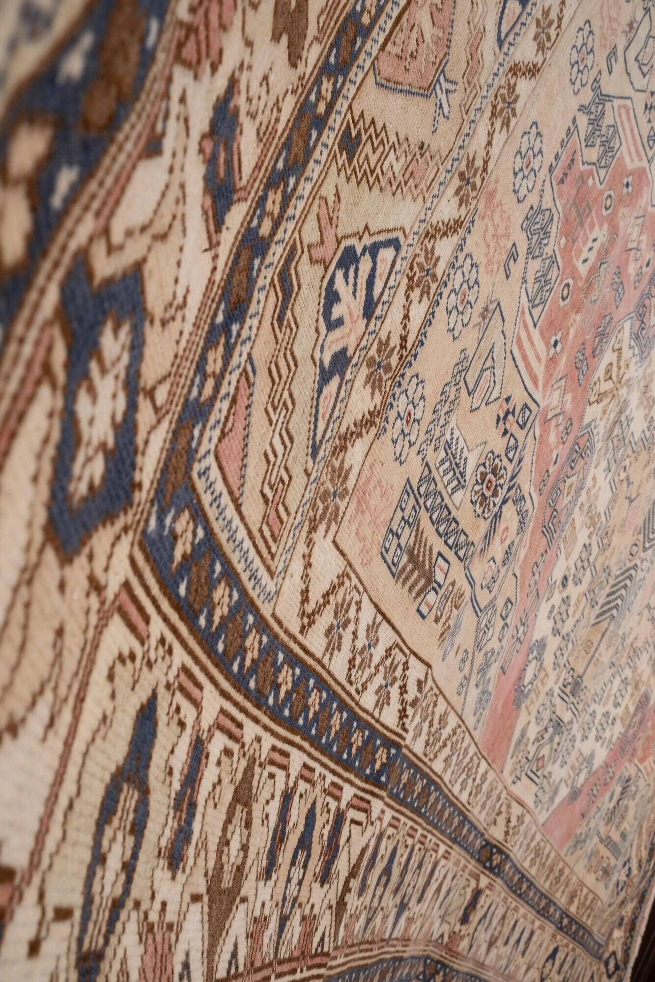Tapis turc vintage fait main