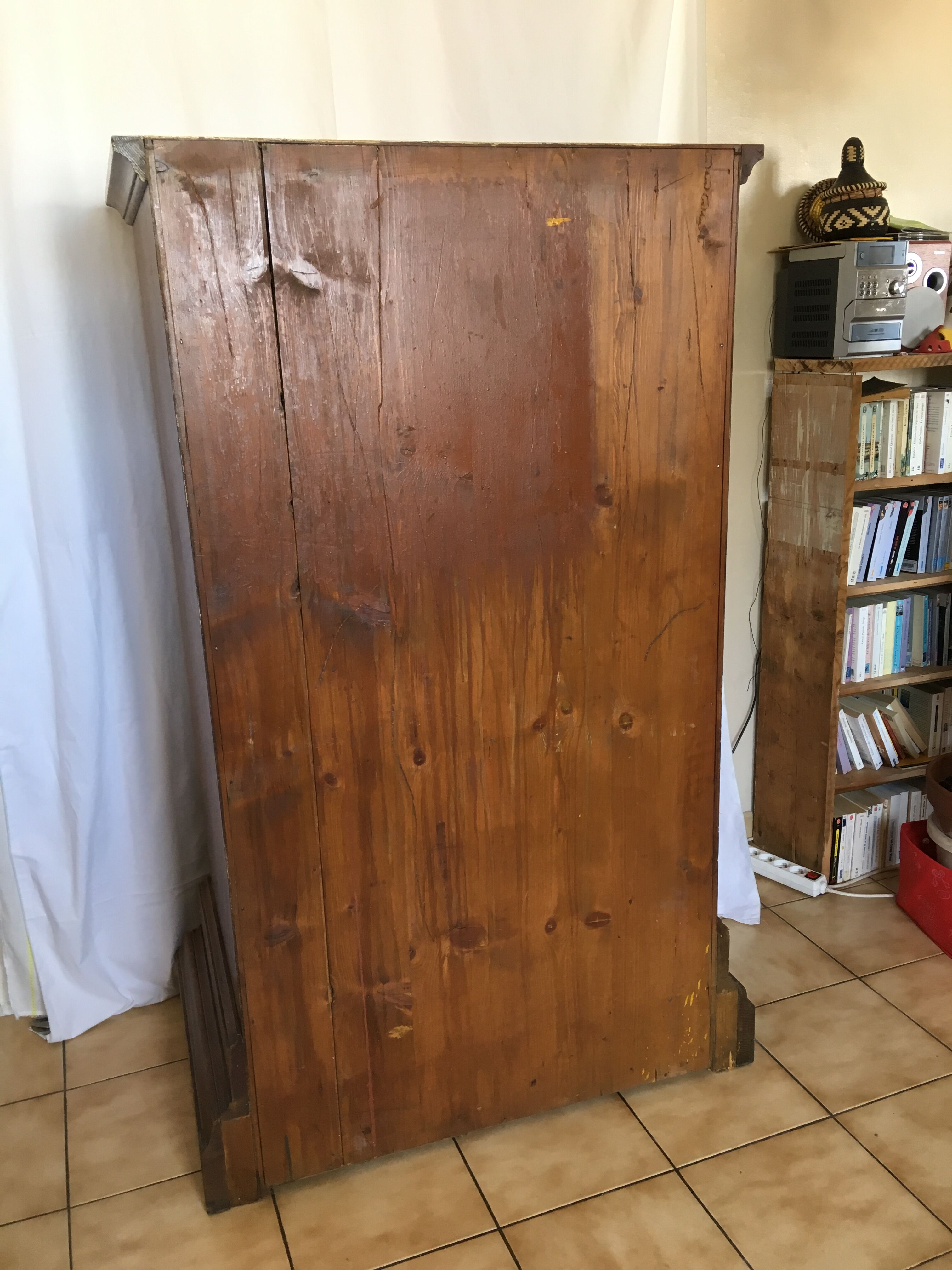 Cabinet notary scriban and lockers of oak desk