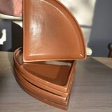 6 stoneware "quarter" plates