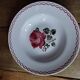 Assiette creuse style décor Badonviller Fleur Rouge ancienne dp 112144