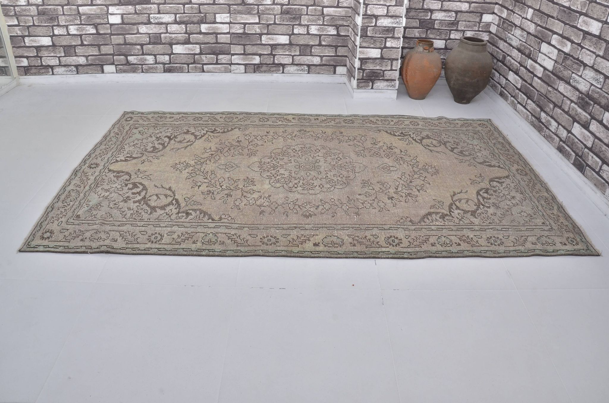 Tapis de vie domestique turc ancien sku1816