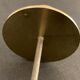 Swedish design candle holder in granite, metal and brass, 1980, height 39 cm