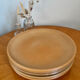 Set of 5 large vintage stoneware dinner plates