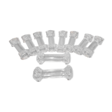 Set of 10 glass knife holders