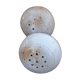 round salt and pepper shaker signed Grés du Marais, France, 60s