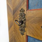 Painted Folk Art Bridal Cupboard