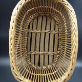 Basket or old wicker laundry basket