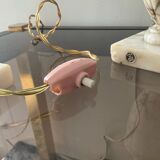 Pair of marble lamp bases from the 1950s.