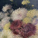 Oil on canvas 19th century bouquet of flowers