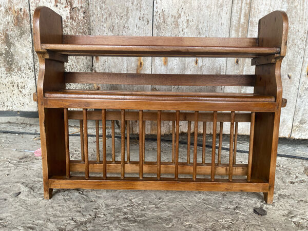 Étagère Murale Vaisselier Indien Rangement Cuisine Bois Vintage #D940