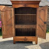 Louis XV style cherry wood cabinet late 19th century