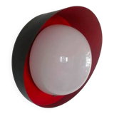 vintage glass globe metal wall light