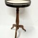Louis XVI style side table in beech and marble, 20th century.