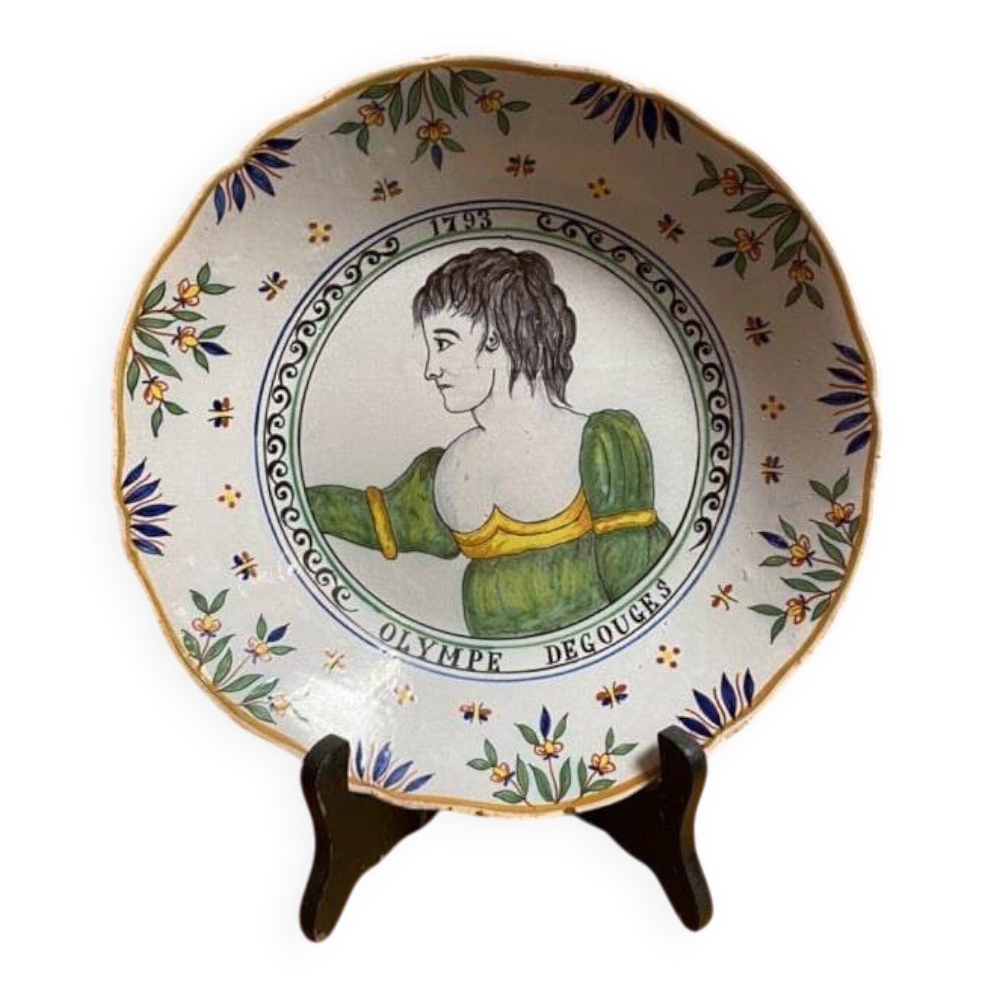 Deep plate Olympe de Gouges