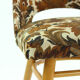 Vintage dining chair in bold flower pattern, 1960s