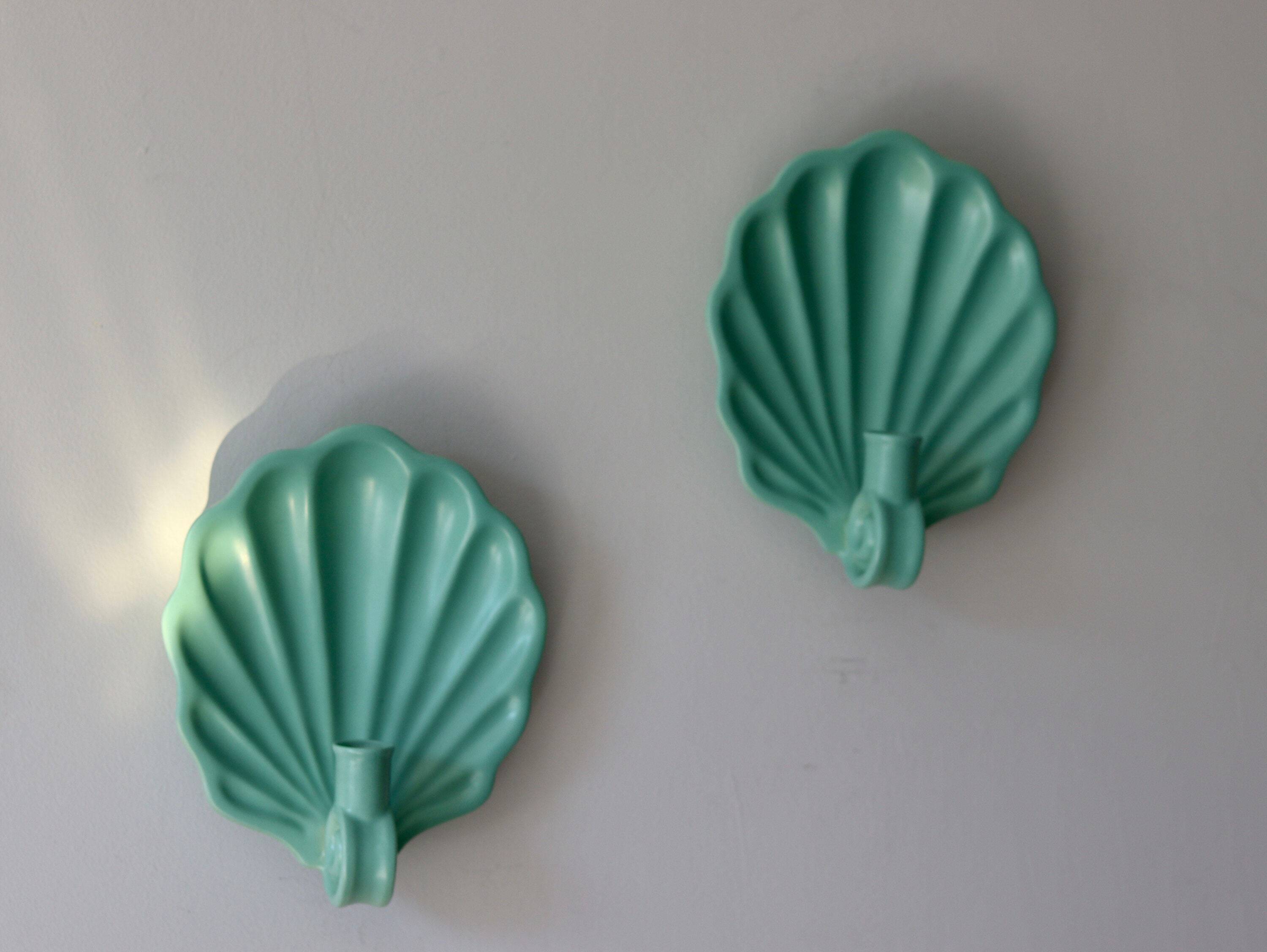 Paire d'appliques suédoises en céramique du milieu du siècle par Eva Jancke Björk