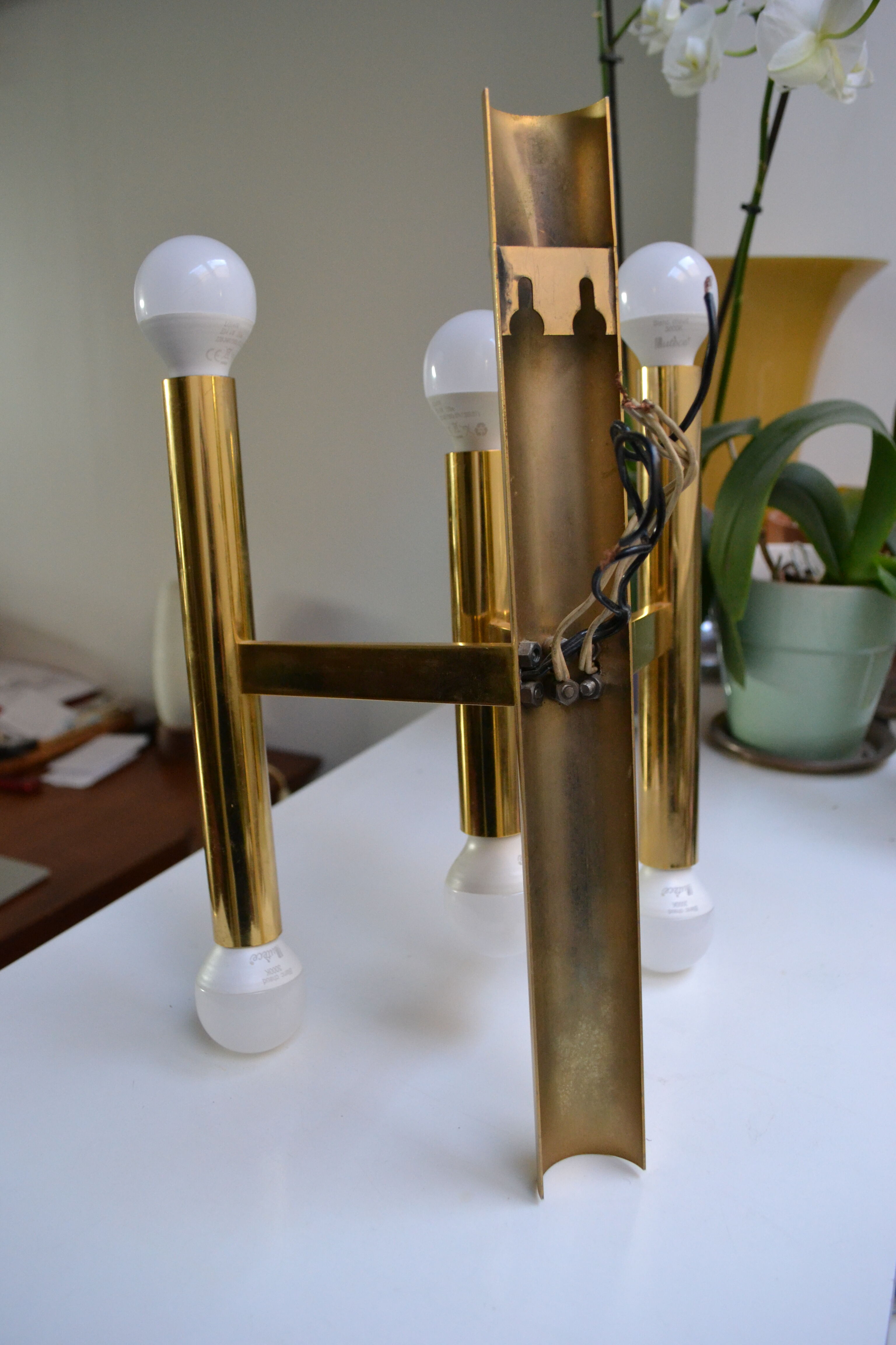 Wall light from Sciolari tubes 6 fires 60s