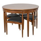 Mid-Century Teak Dining Table and Chairs Set by Hans Olsen for Frem Røjle,