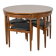 Mid-Century Teak Dining Table and Chairs Set by Hans Olsen for Frem Røjle,