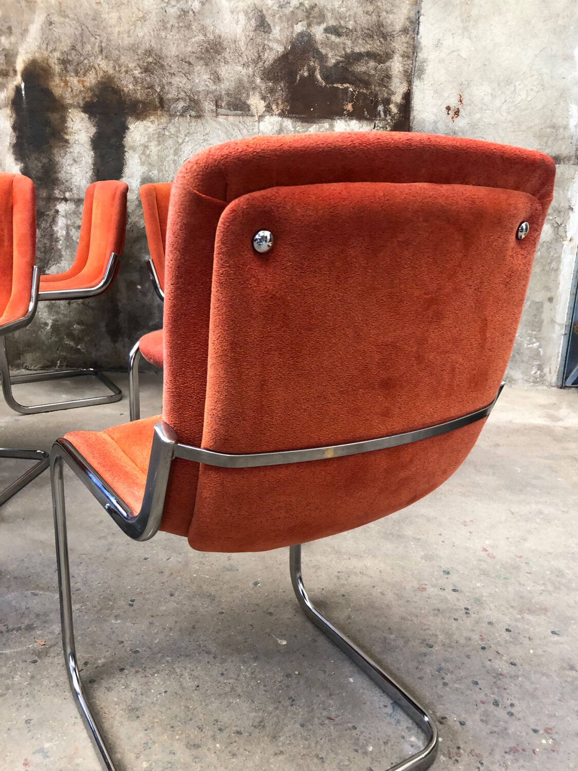 Vintage Willy Rizzo Chairs Circa 1970