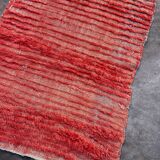 Red Moroccan carpet - 84 x 197 cm
