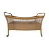 Old children's bed Bamboo, Rotin er Vintage Osier 50 60