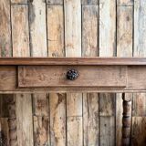 Antique table with turned legs (renovated)