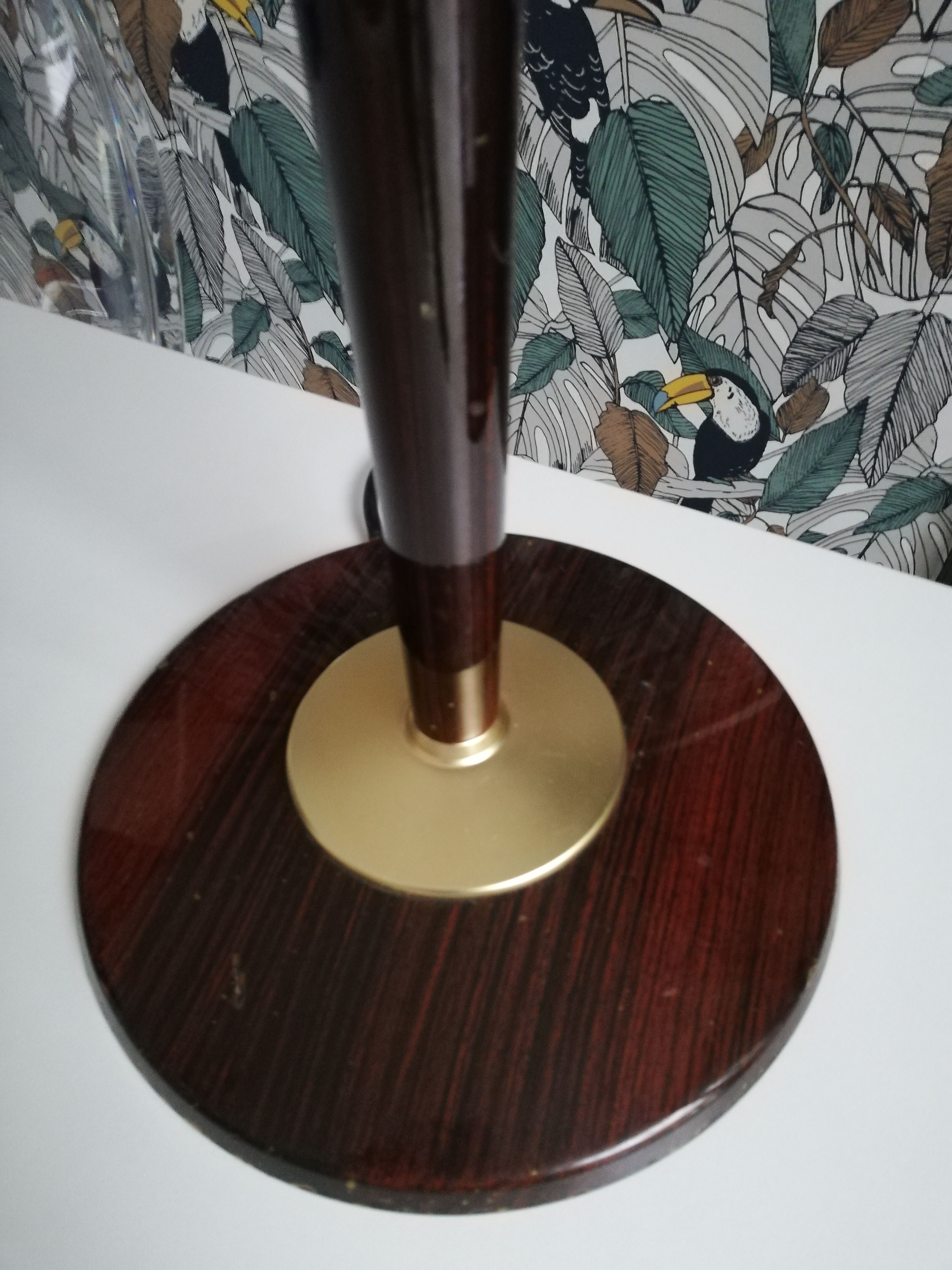 Lamp style art deco foot wood Mazda