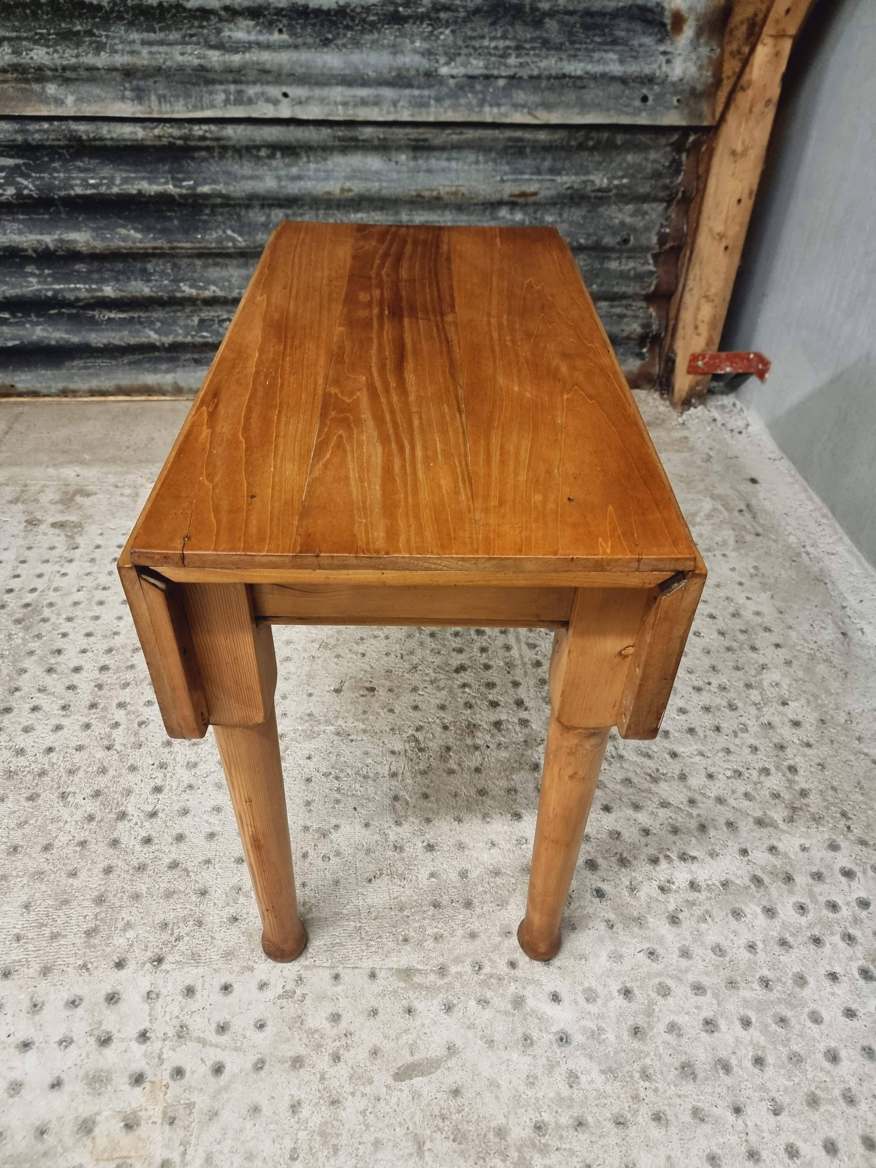 Vintage table folding table dining table side table 90x90cm