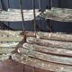 Set of 8 folding bistro / garden chairs fermob 1950