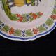 Old Plate HR Quimper Sonneur Player of Bombarde Hand Painted 24cm
