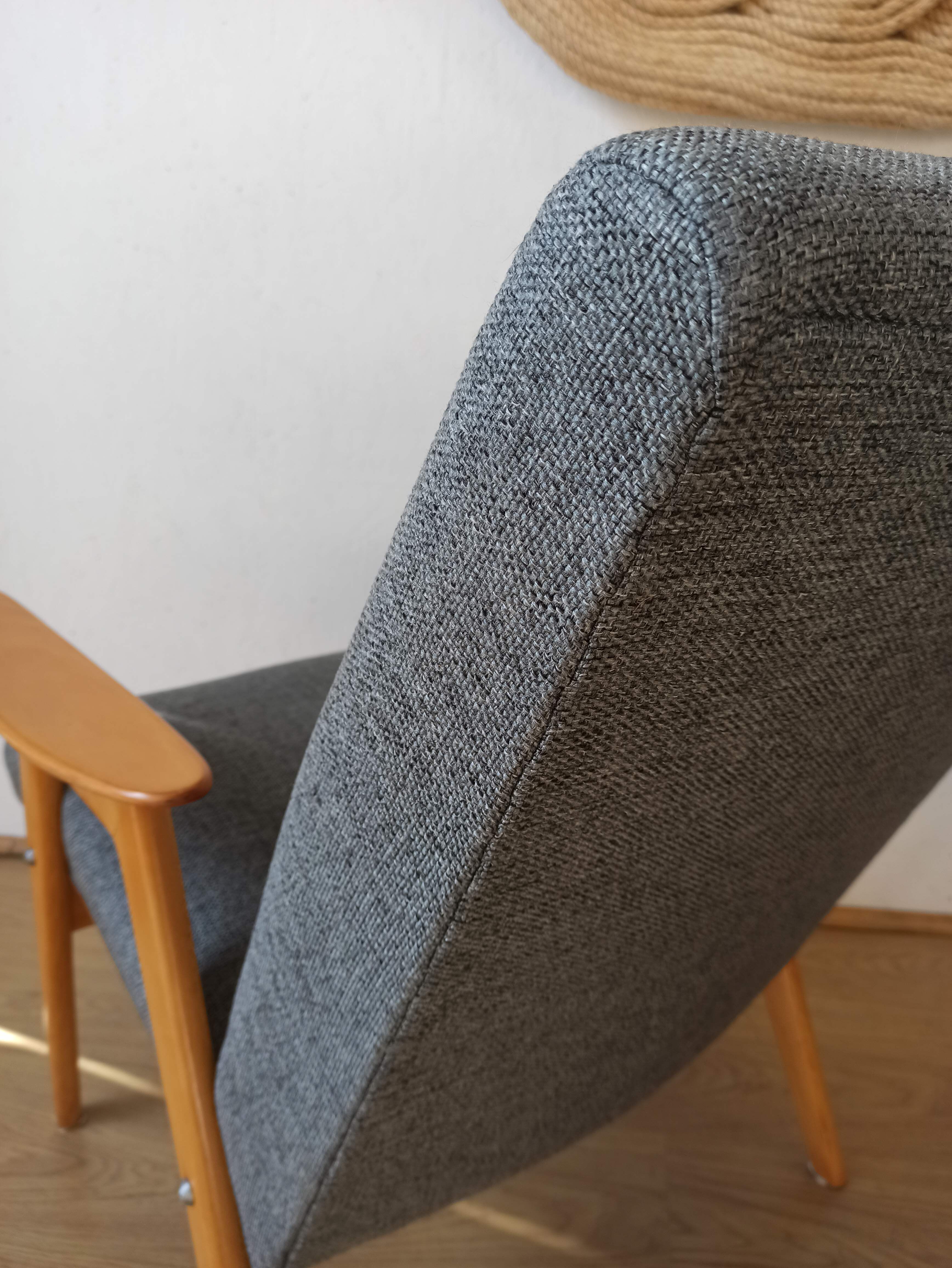 2 designer armchairs by j. šmidek, 1970s.