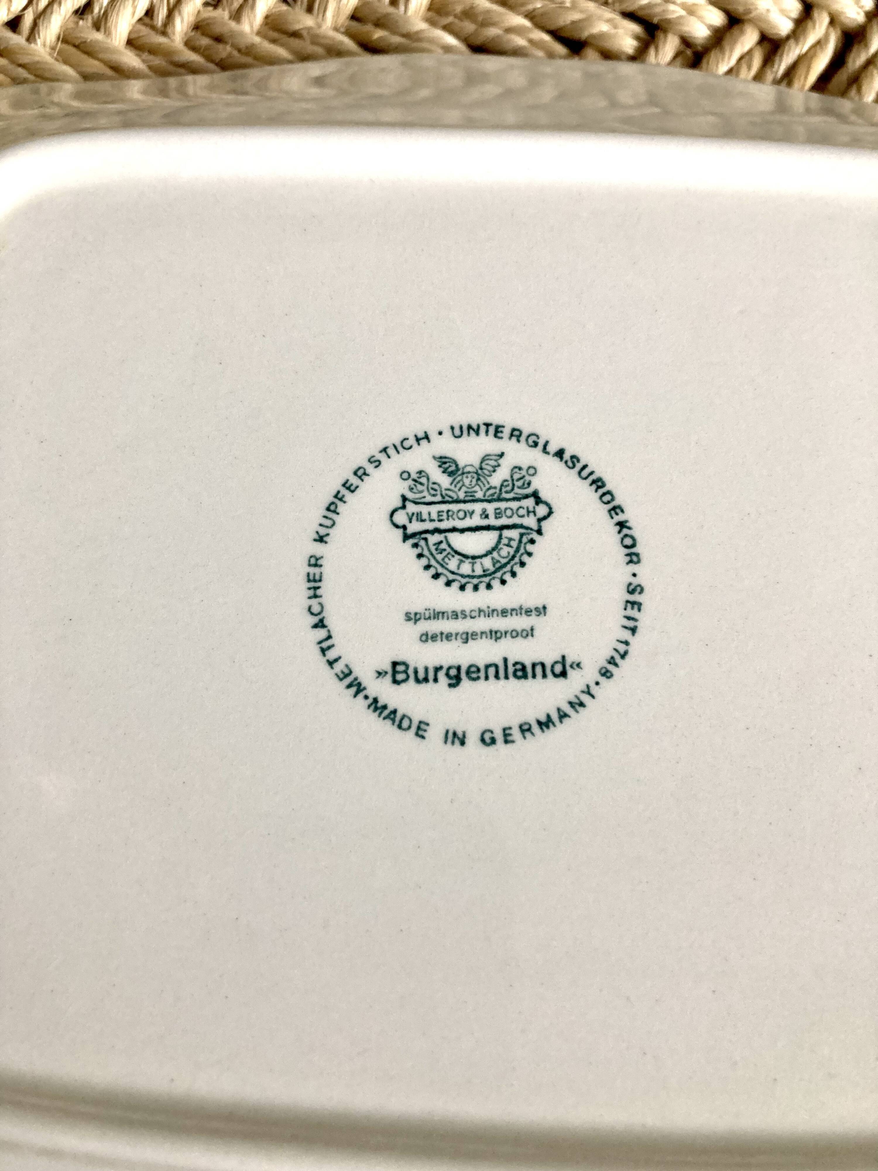 Assiette à beurre Villeroy & Boch Burgenland verte