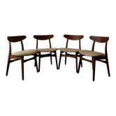 Set of 4 CH30 dining chairs by Hans J. Wegner for Carl Hansen & Søn