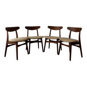 Set of 4 CH30 dining chairs by Hans J. Wegner for Carl Hansen & Søn