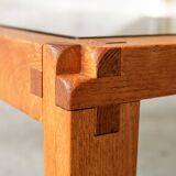 Coffee table in style of Pierre Chapo