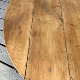 Table basse ronde en bois brut