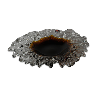 Humppila Kasvimaalla Vegetable Garden Art Glass Bowl by Pertti Santalahti.