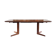 Table à manger danoise extensible en teck, pied central